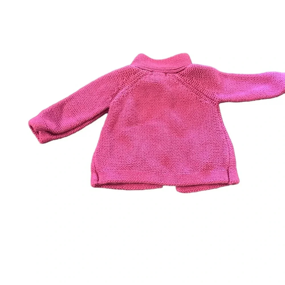 First Impressions baby girl size 0-3 months pink knit cardigan - Picture 2 of 3